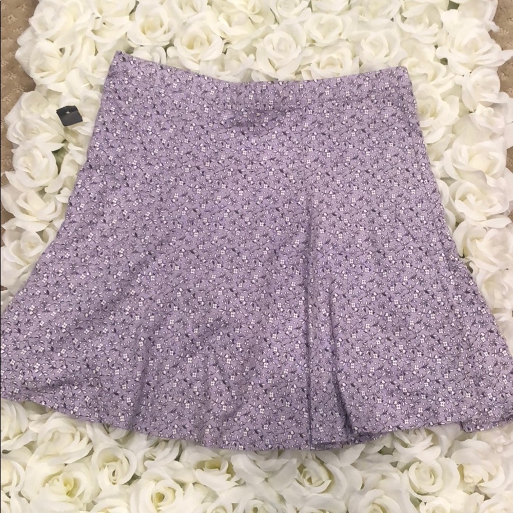 Purple Floral skater skirt!